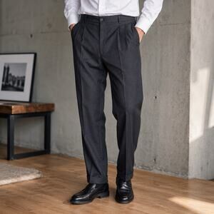 Principe Mens Wool Dress Pants 38x29 Reda Super 100s Pleated Made in Italy